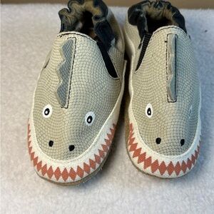 Robeez Shoes Soft Sole Kids Shark Slip-On Shoes Size 12-16M